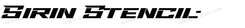 Sirin Stencil字体转换